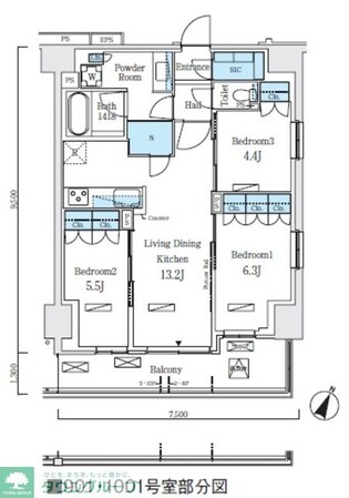 ロイヤルパークス赤羽ノースの物件間取画像